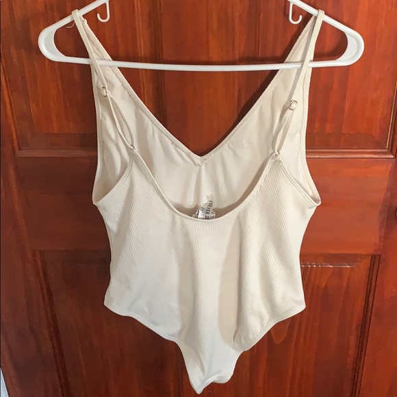 NEW White One Piece Bathing Suit - Picture 2 of 2